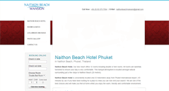 Desktop Screenshot of naithonbeachhotelphuket.com