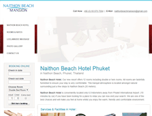 Tablet Screenshot of naithonbeachhotelphuket.com